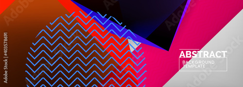 Low poly 3d geometric shapes, minimal abstract background. Vector illustrations for covers, banners, flyers and posters and other