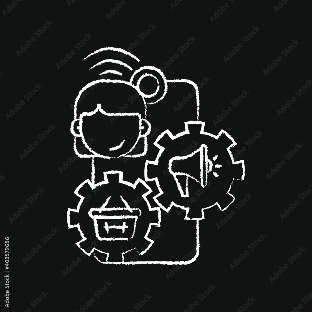 chalk icon, blogger and influencer chalk icon, blogger and influencer