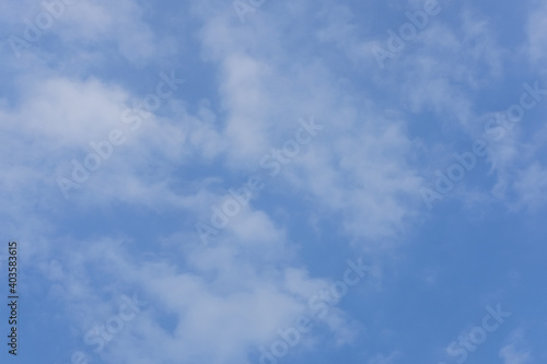 blue sky with white cloud