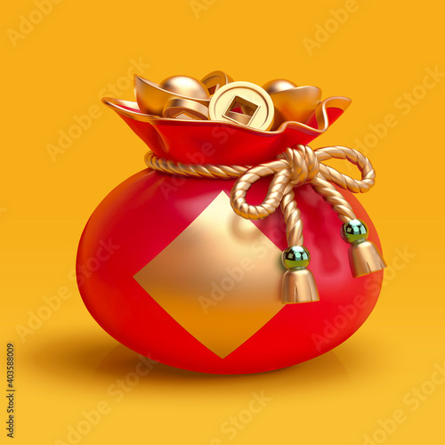 3d cartoon lucky bag
