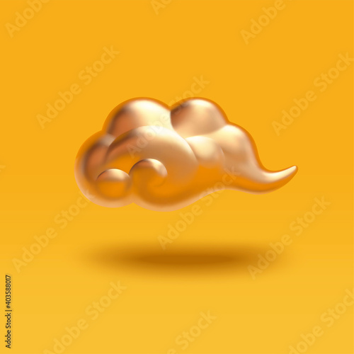 3d cartoon auspicious cloud