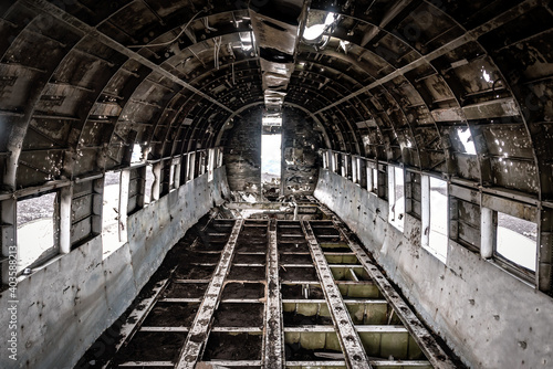 Inside Solheimasandur Plane Wreck