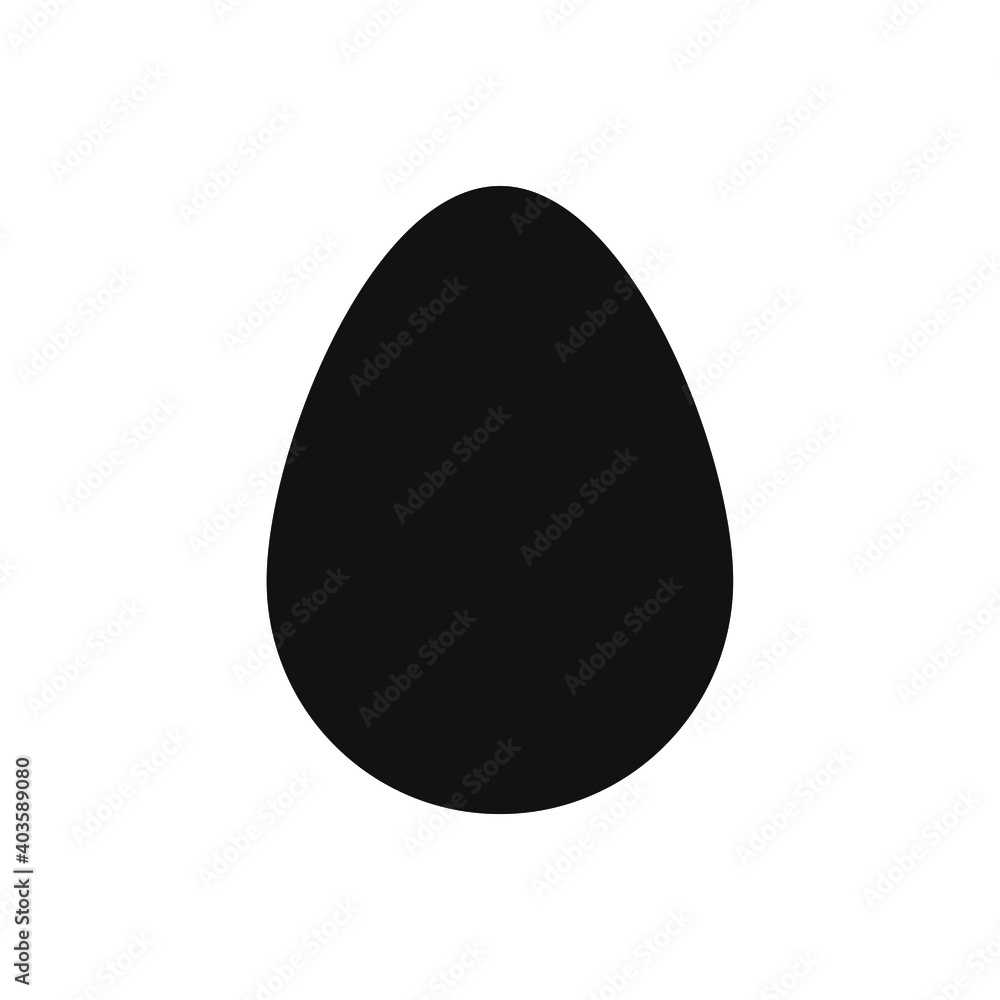 Egg vector shape icon. Simple flat easter symbol. Cooking and food sign. Bird eggshell logo. Clip-art silhouette. Egg vector shape icon. Simple flat easter symbol. Cooking and food sign. Bird eggshell logo. Clip-art silhouette.