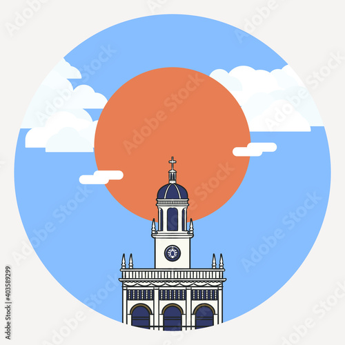Santa Cruz Church, one of the most beautiful Roman Catholic church in Bangkok, Thailand.