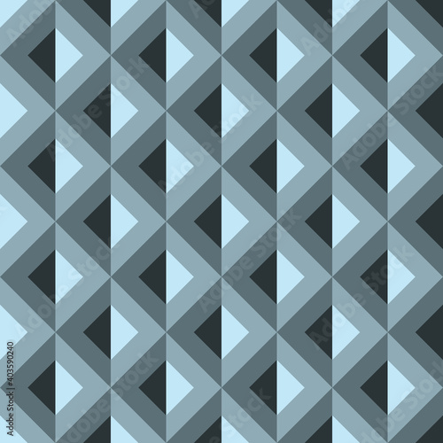 Blue grey geometric seamless repeat pattern background pattern.