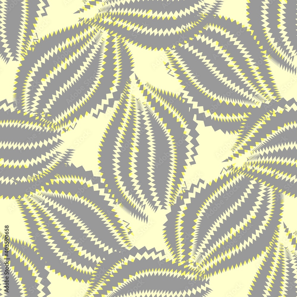 Seamless vector pattern in grey and yellow colors.