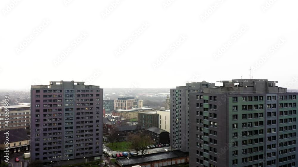 Large tower block flats in central Manchester in the winter with snow falling.
Drone rotation shot.
4K 25FPS 10bit DLOG-REC709 Large tower block flats in central Manchester in the winter with snow falling.
Drone rotation shot.
4K 25FPS 10bit DLOG-REC709