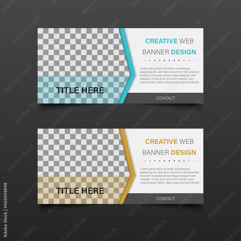Creative web banner design . minimal style . card tag . badge . Flat linear , illustration vector