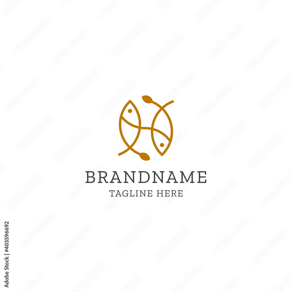 Letter H fish logo icon design template. Food, line, restaurant, modern vector Letter H fish logo icon design template. Food, line, restaurant, modern vector