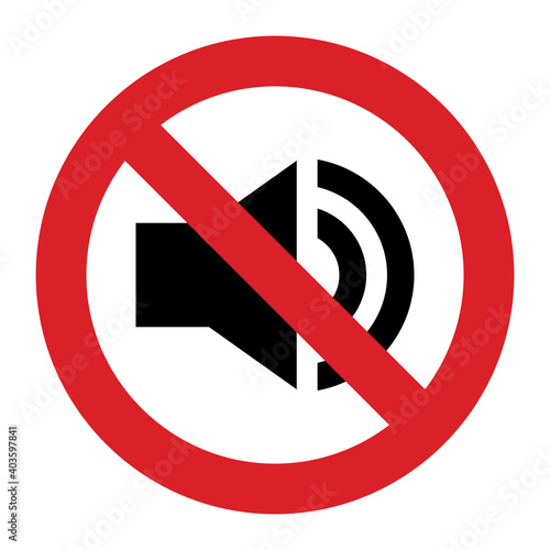 No sound sign