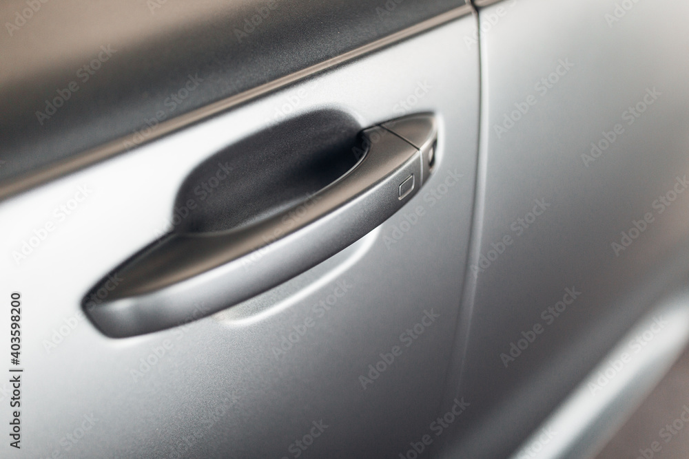 Car door carbon handle with key less go sensor