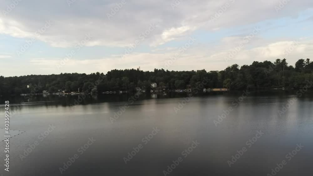 Drone shot of lake going up. Drone shot of lake going up.