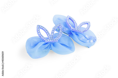 Hair clips in flight, three, concept hairstyles for girls © vadarshop