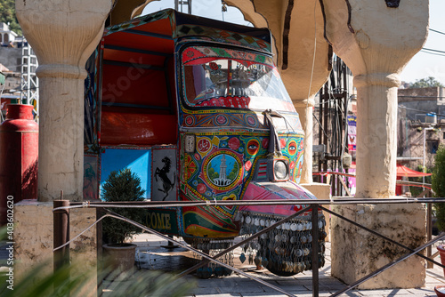 : A famous Rickshaw of pakistani truck art. © GlobalReporter