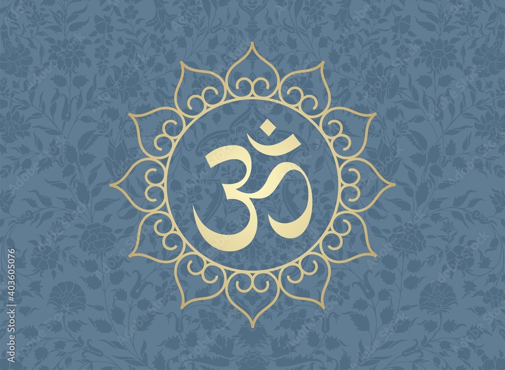 aum syllable , paisley design ,Hinduism , India aum syllable , paisley design ,Hinduism , India