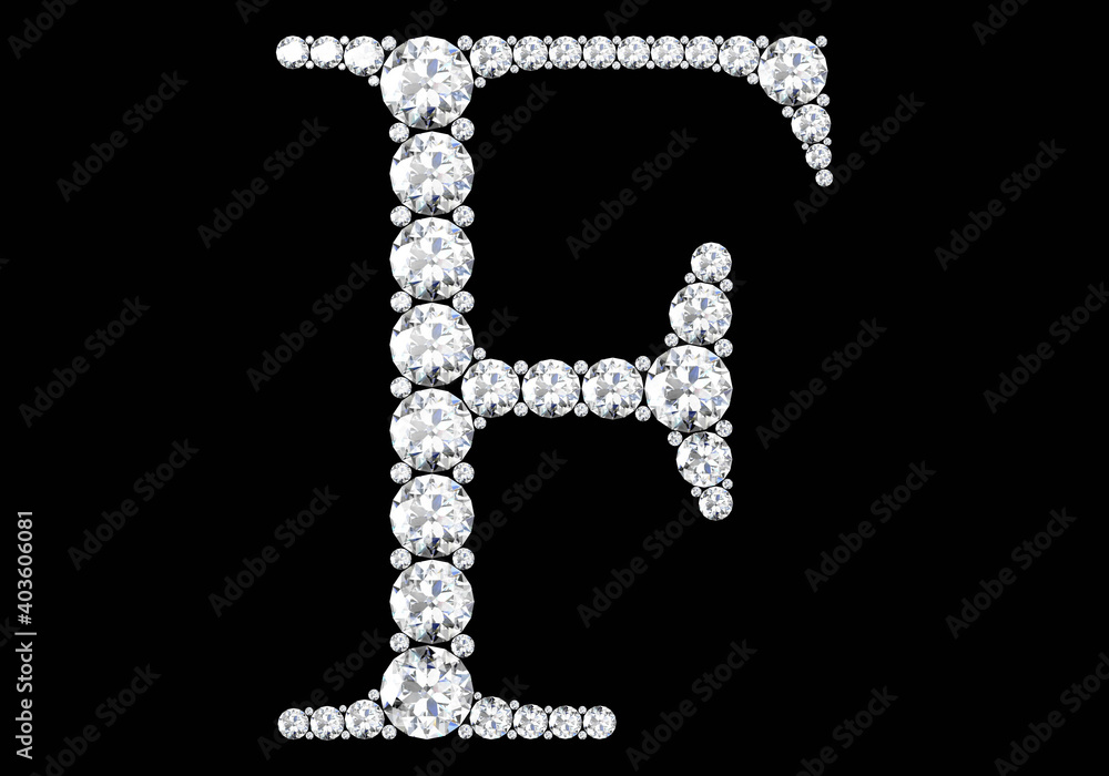 diamond letters with gemstones (high resolution 3D image) diamond letters with gemstones (high resolution 3D image)