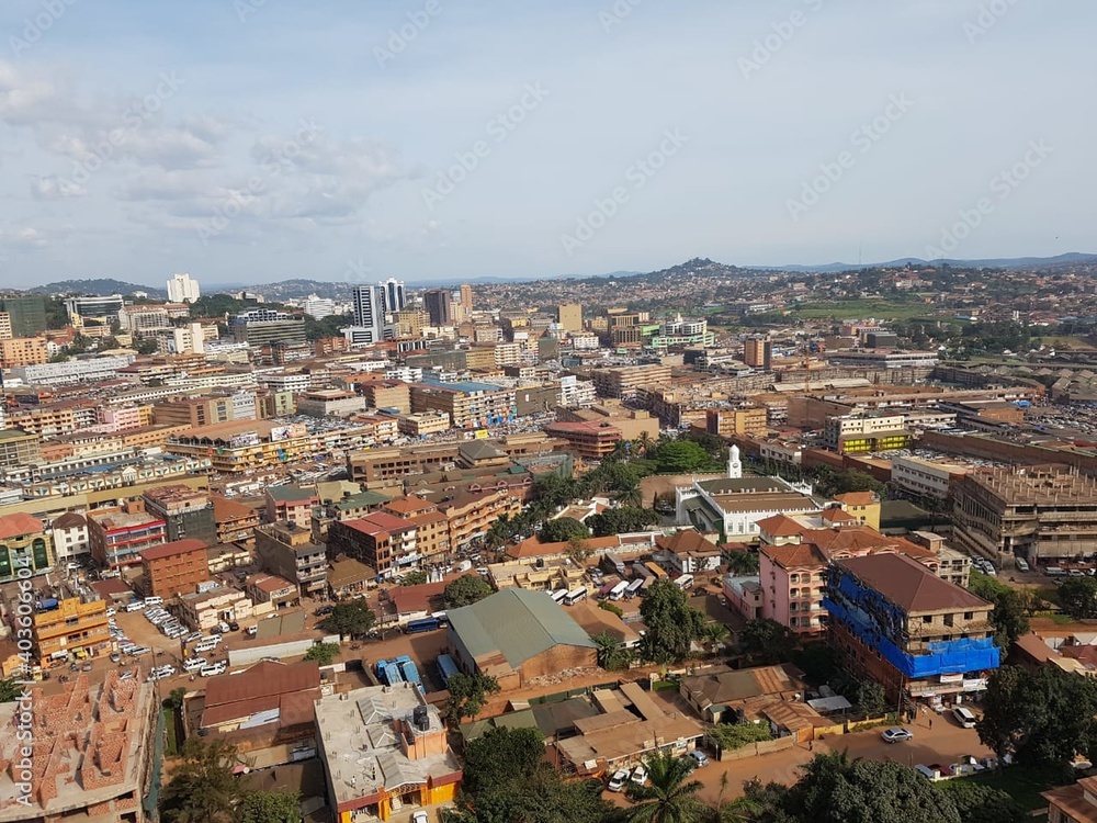Kampala Uganda from the Central Mosque. Pakistani traveler in Africa. Taken from my own phone.