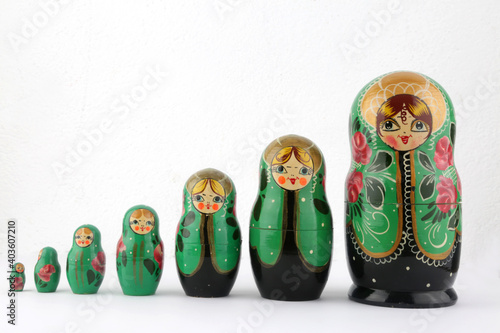 typical russian dolls as growth concept