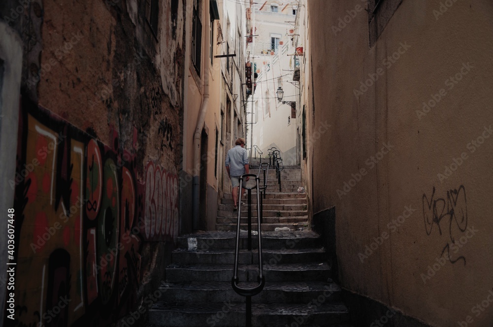 Man in a alley