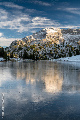 Wallpaper Mural Seebergsee in early winter with Seehore in Diemtigtal Torontodigital.ca