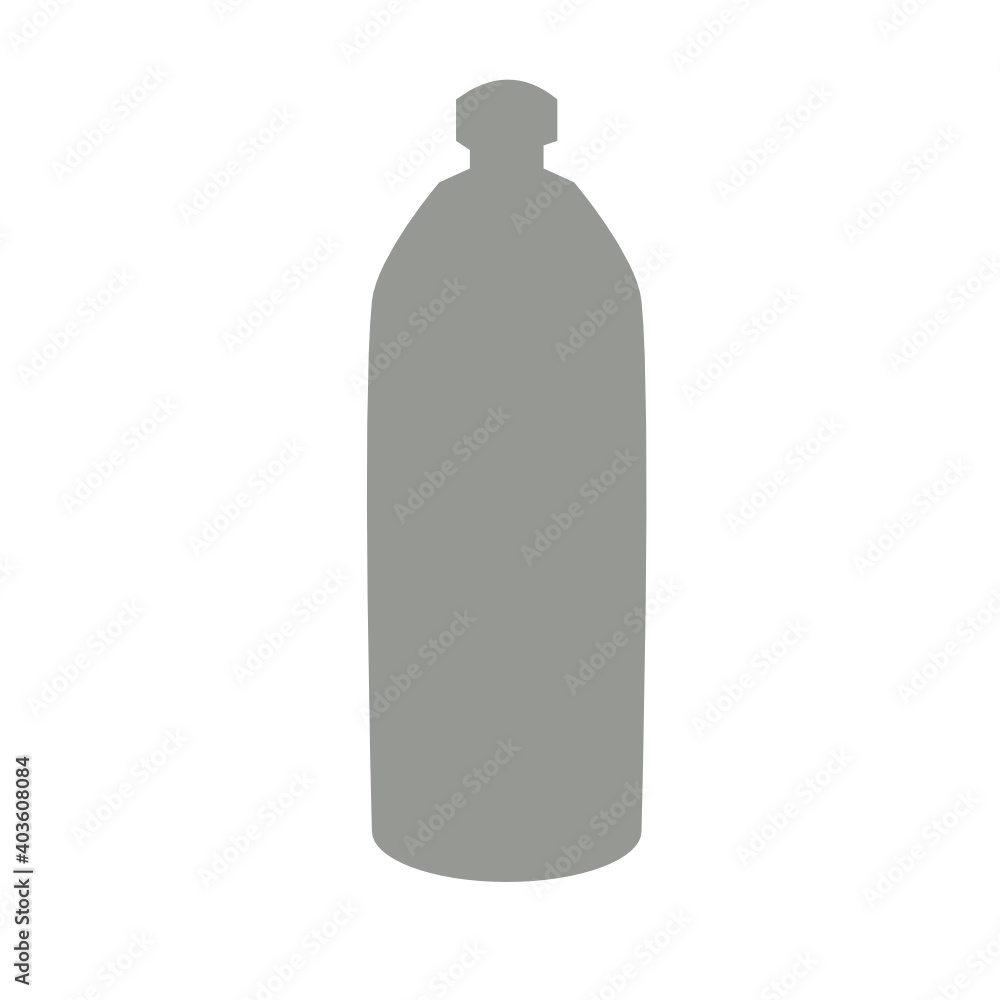 Grey bottle canister simple flat vector graphic illustration icon isolated Grey bottle canister simple flat vector graphic illustration icon isolated