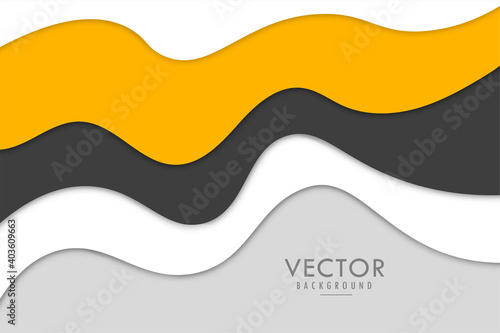 Modern abstract Papercut style elegant background design