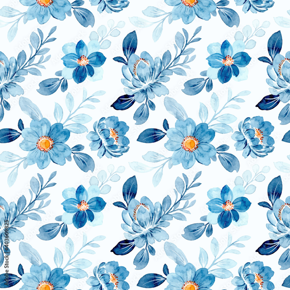 Delicate blue flowers in a vintage style