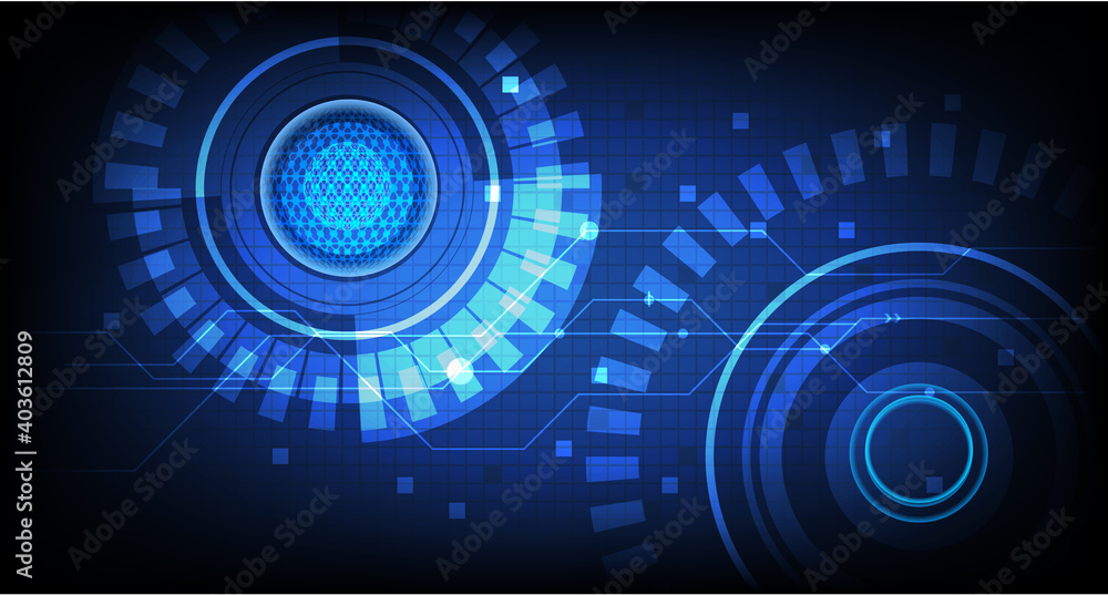 Vector Abstract futuristic circuit board, Illustration high computer technology dark blue color background. Hi-tech digital technology concept Vector Abstract futuristic circuit board, Illustration high computer technology dark blue color background. Hi-tech digital technology concept