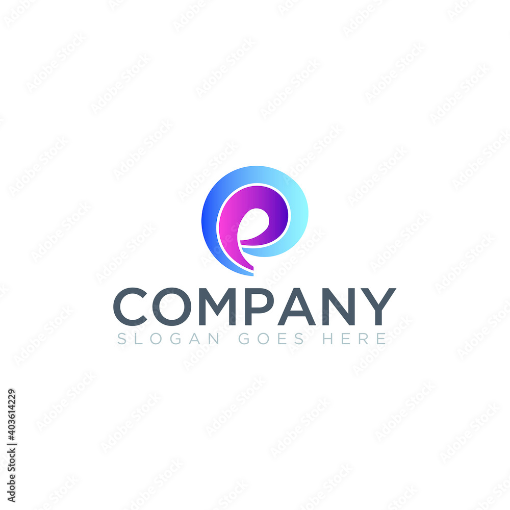 Abstract shape logo for company name