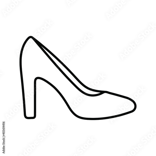 High Heel icon. high heel shoes sign. vector illustration