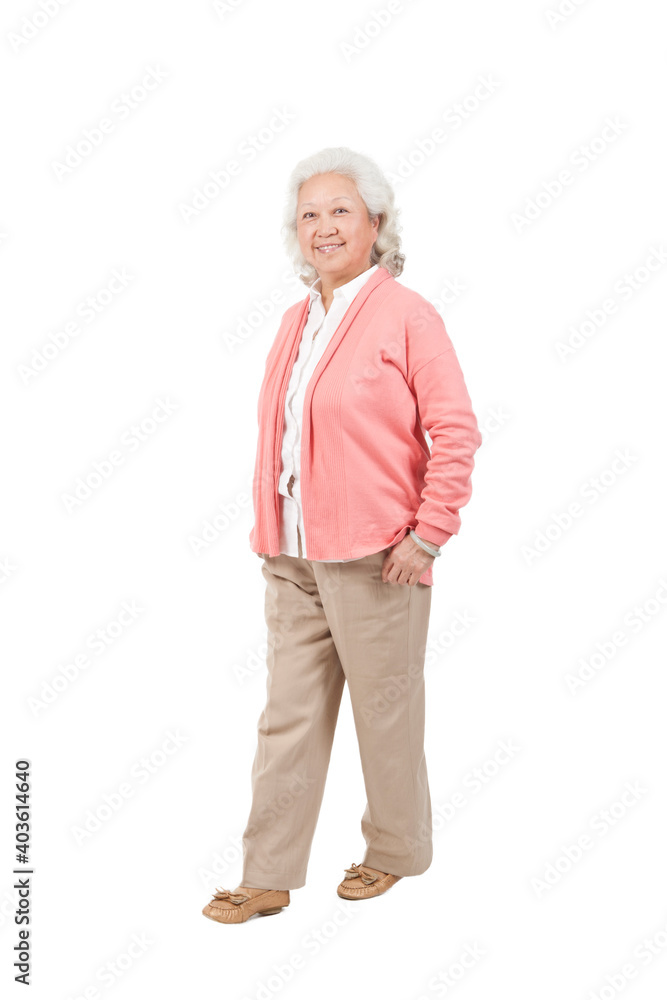 A portrait of a happy old woman A portrait of a happy old woman