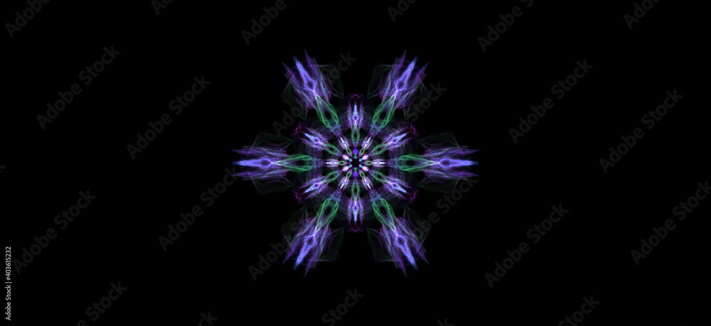 abstract purple flower