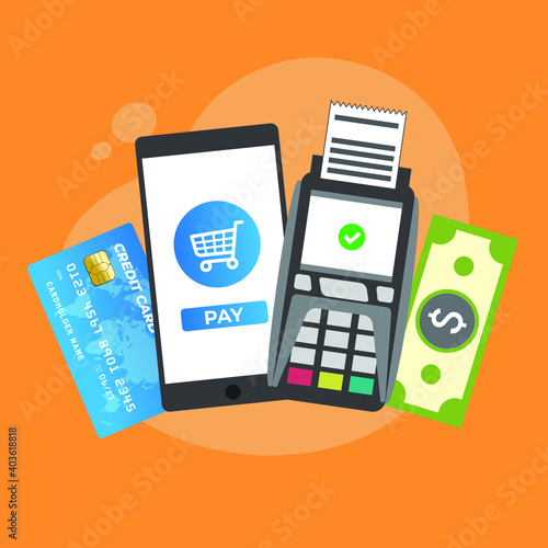 Set of Variety Payment Methods Icon
