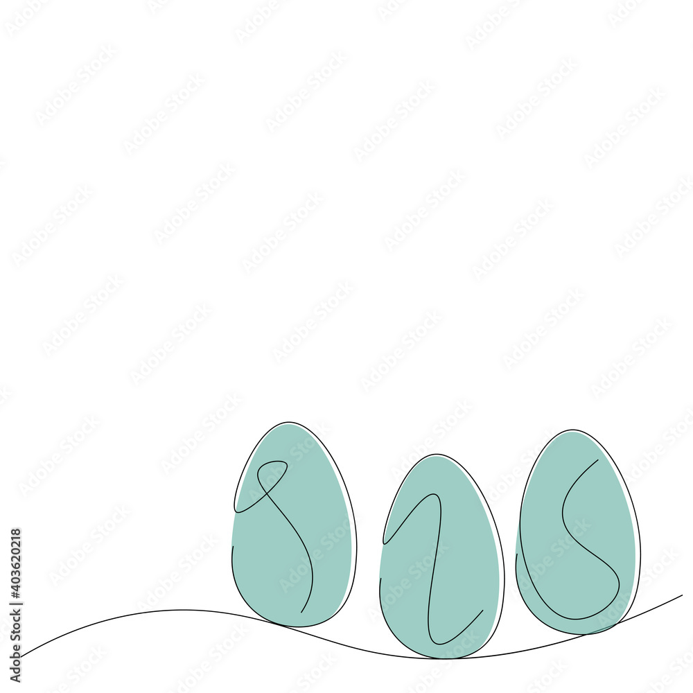 Easter egg on white background, vector illustration Easter egg on white background, vector illustration