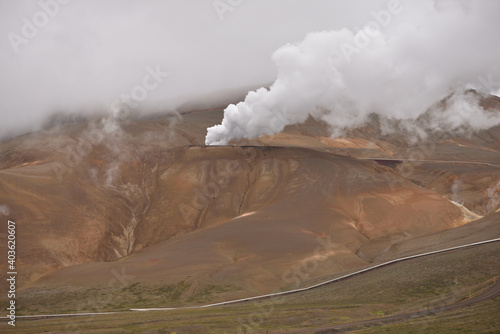 Hverir geothermal area in Myvatn, Iceland