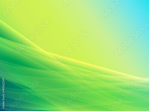 Abstract gradient fractal background. Blue yellow green colors