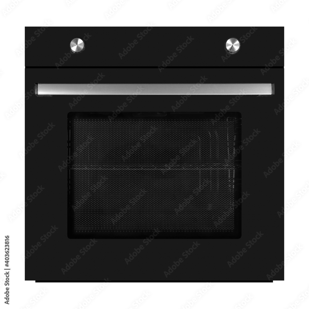 Fototapeta premium Household appliances - Black electrical Oven