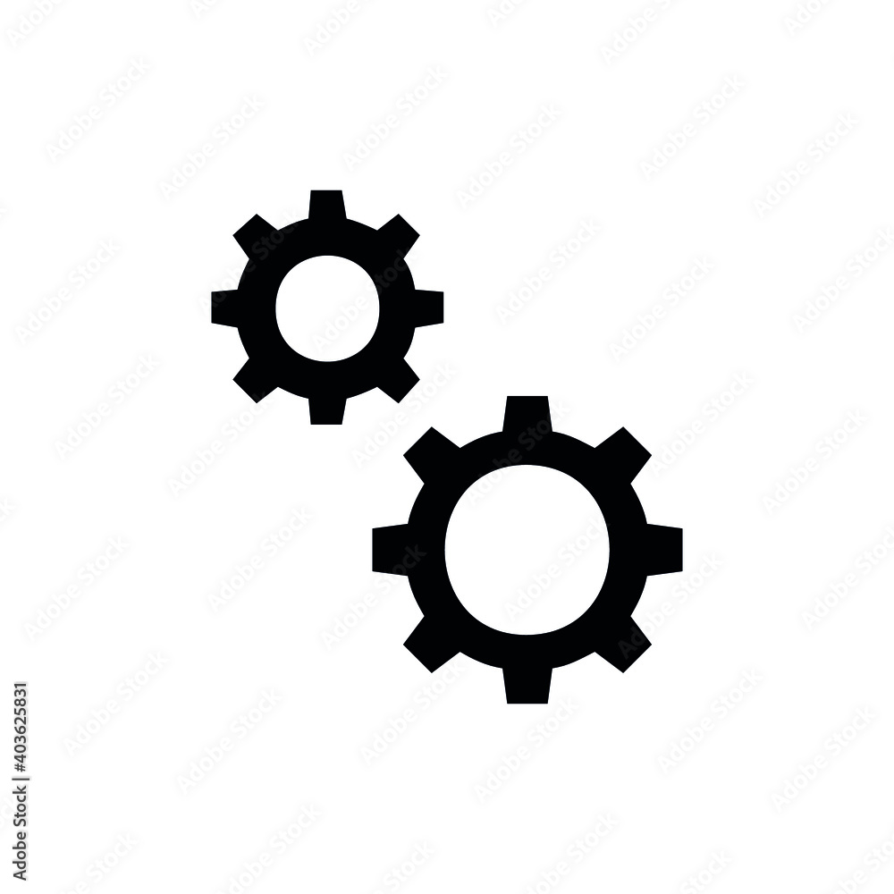 Setting icon vector set. Manage icon for site or app. Setting icon vector set. Manage icon for site or app.