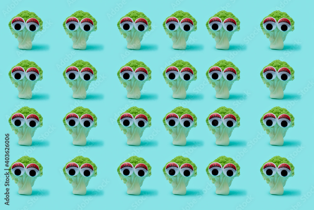 broccoli heads with googly eyes broccoli heads with googly eyes
