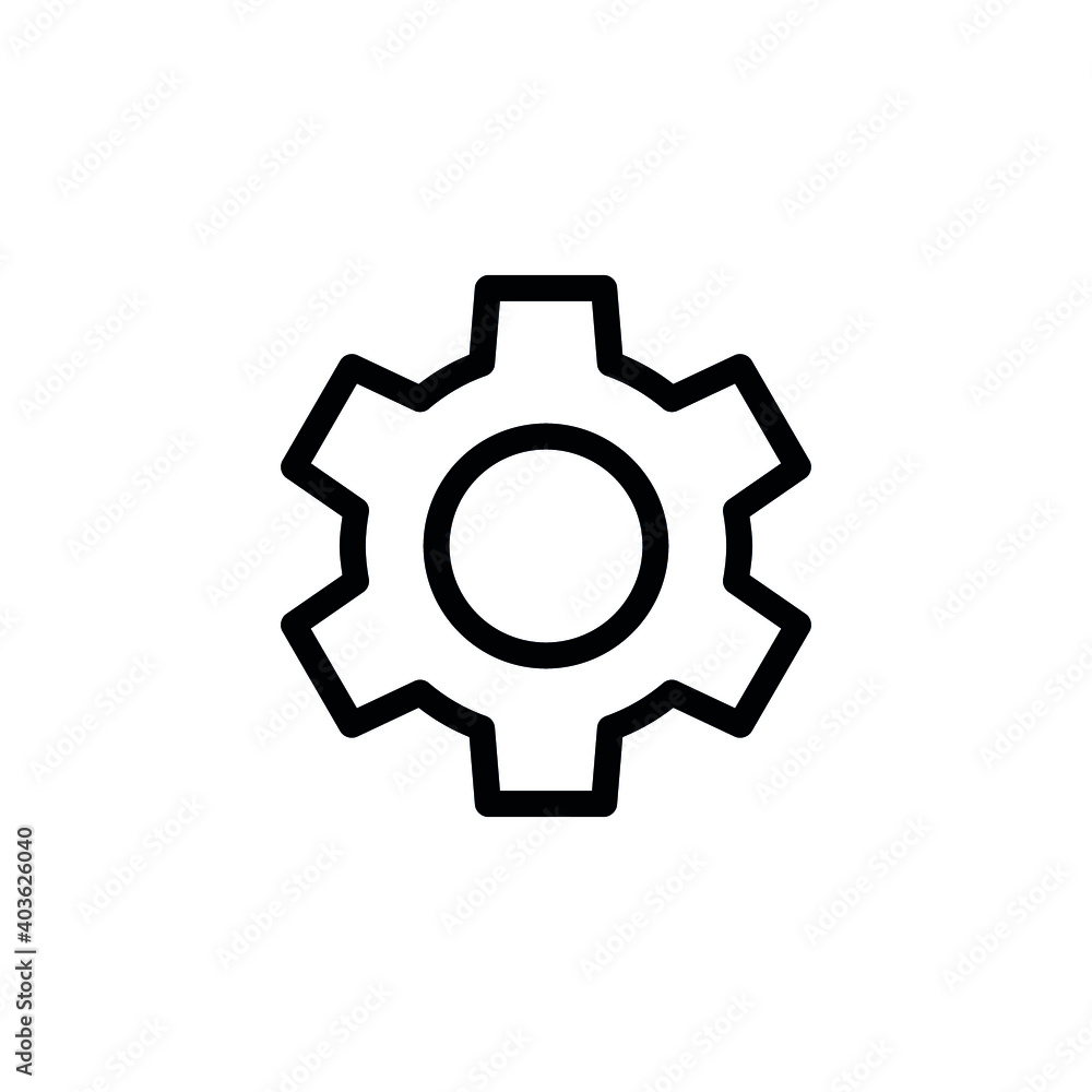 Setting icon vector set. Manage icon for site or app. Setting icon vector set. Manage icon for site or app.