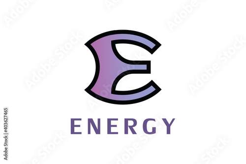 Letter E logo for company