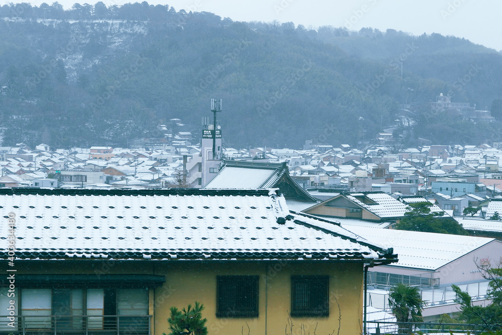 A snow day in Kanazawa, 2021.