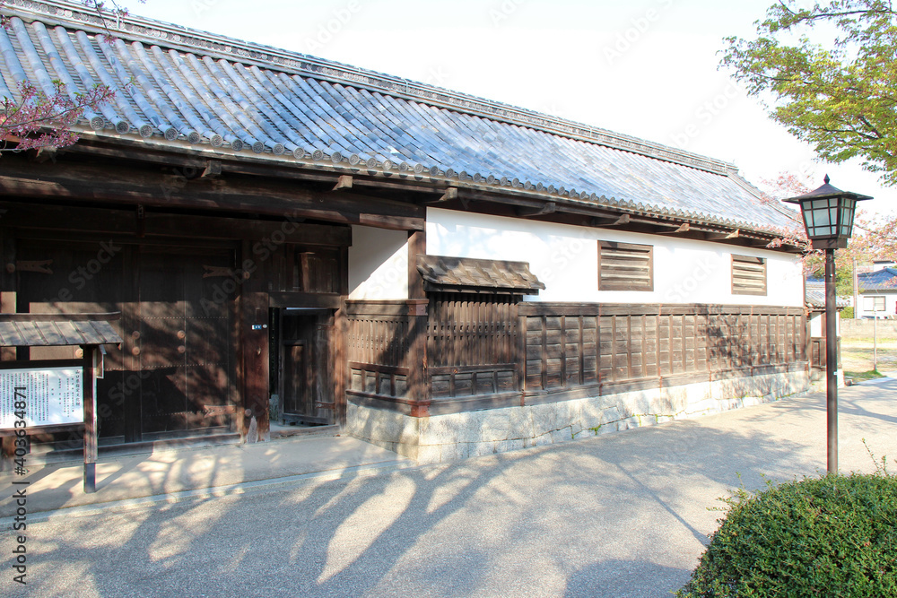 ancient house in iwakuni in japan