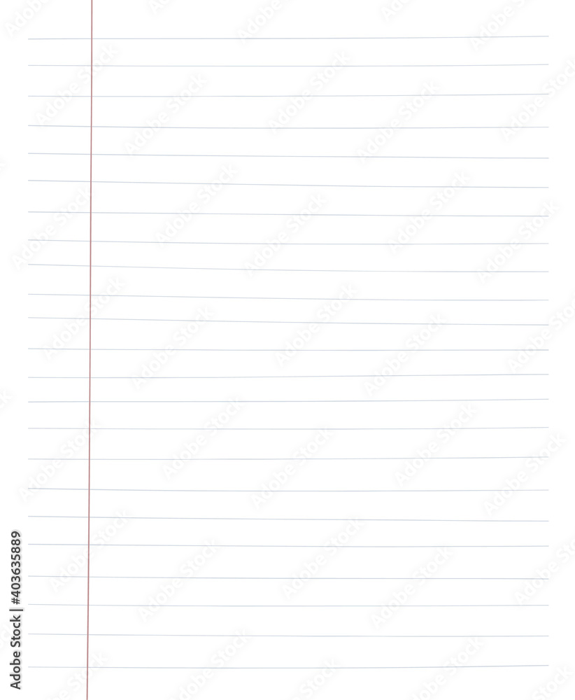 Blank white worksheet exercise book, Squared paper, hand drawn d Blank white worksheet exercise book, Squared paper, hand drawn d