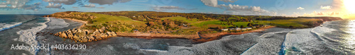 Panoramic aerial view of Kangaroo Island Beach, Australia