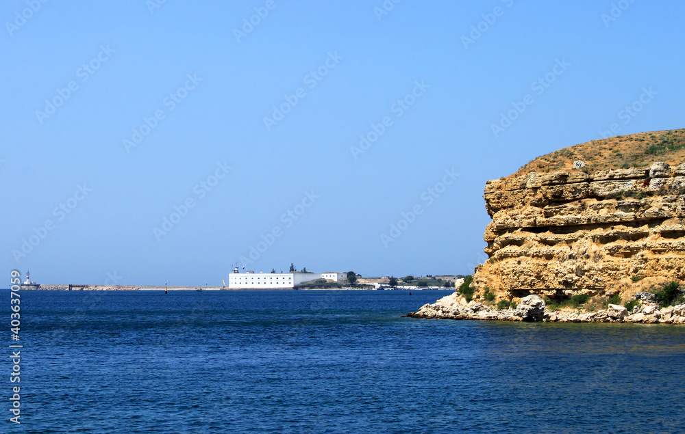 Sea in Sevastopol bay