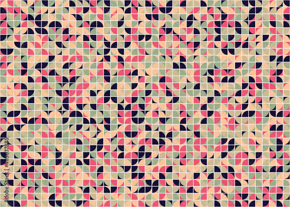Fototapeta premium Abstract Geometric Pattern generative computational art illustration
