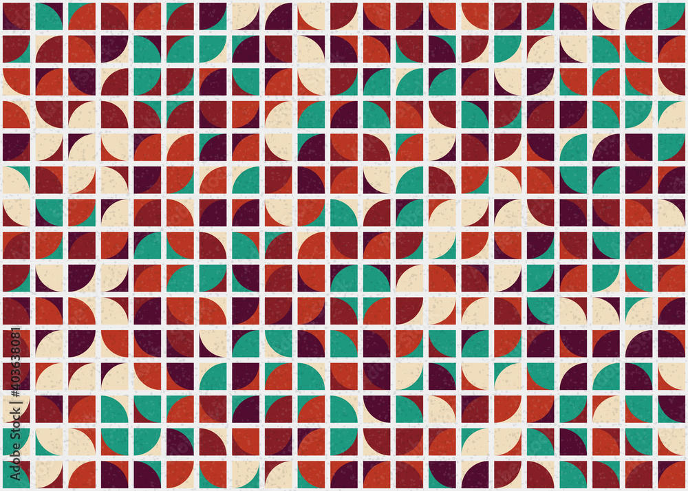 Fototapeta premium Abstract Geometric Pattern generative computational art illustration