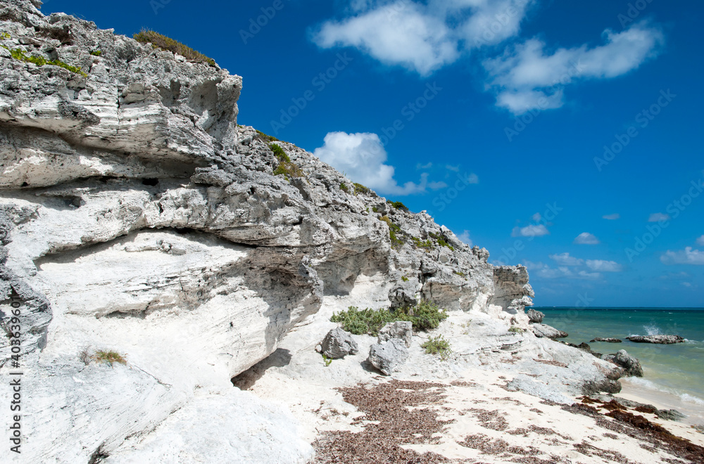 Grand Turk Island Beach And Rocks