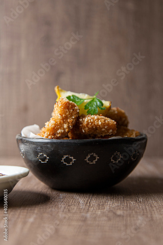 delicious fried chicken dish
